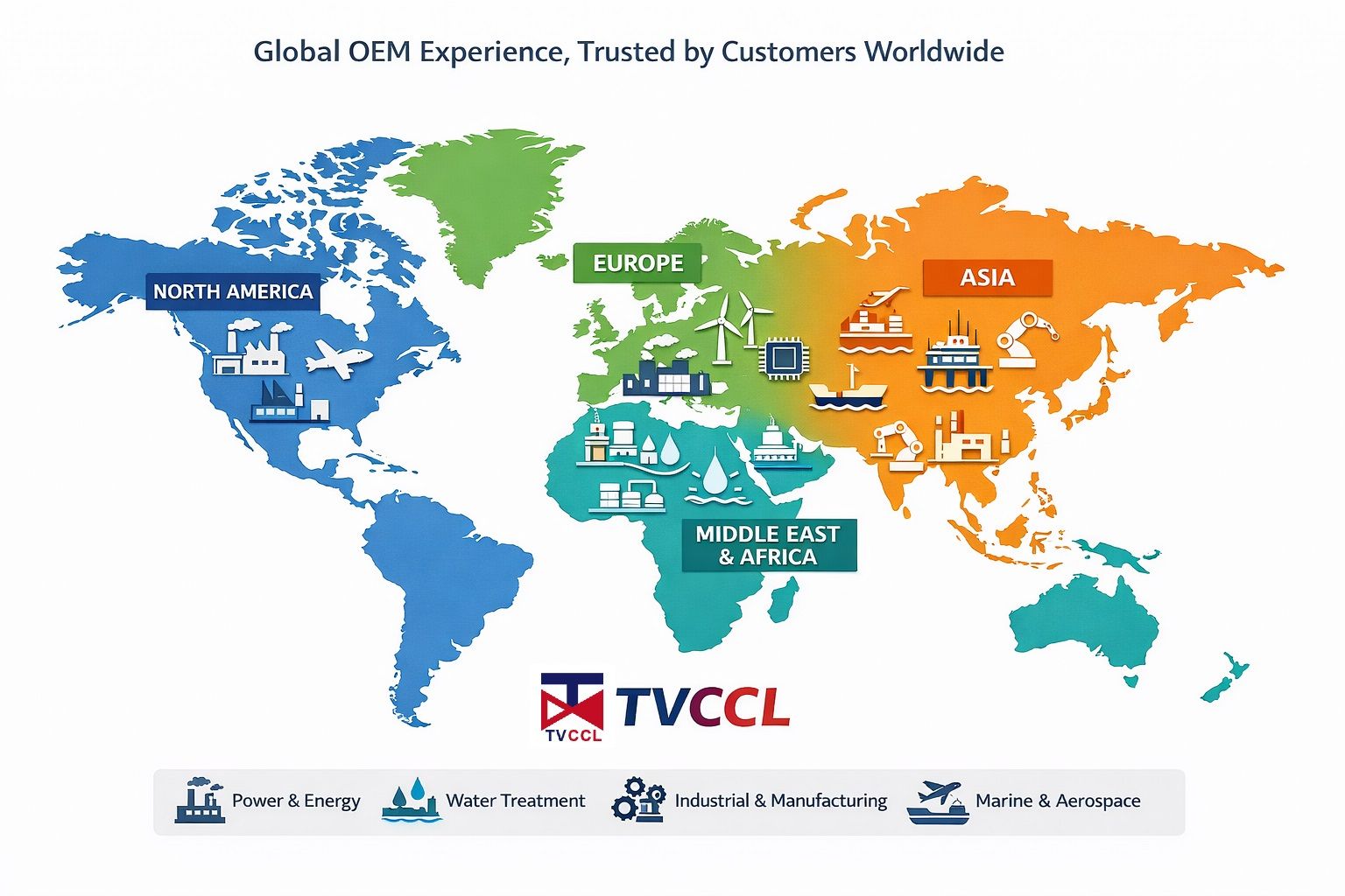 خبرة عالمية في الشركات المصنعة الأصلية